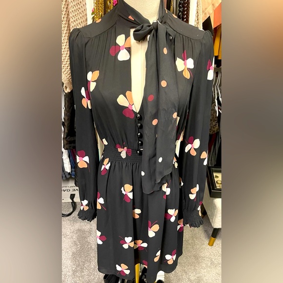 Kate Spade Glitzy Ritzy Dusk Buds Print Mini Dress Size S NWOT - Picture 9 of 12